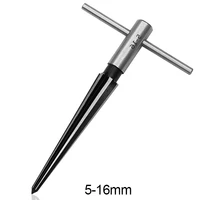 5 16mm bridge pin hole hand held reamer t handle tapered 6 flute chamfer reaming woodworker cutting tool core drill bit