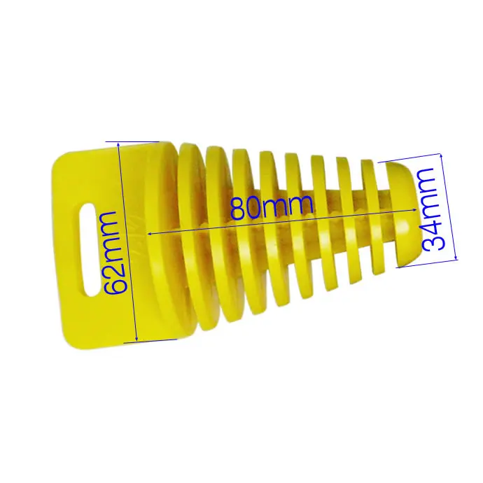 Глушитель хода 2 разных размера глушитель выхлопной трубы штепсельная Вилка для