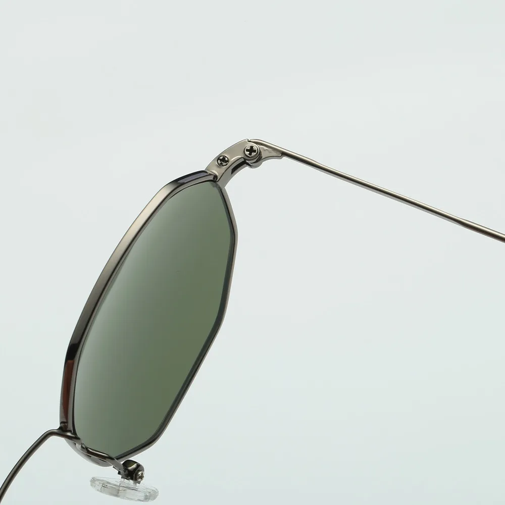 Женские и мужские модные металлические очки с асимметричной оправой брендовые