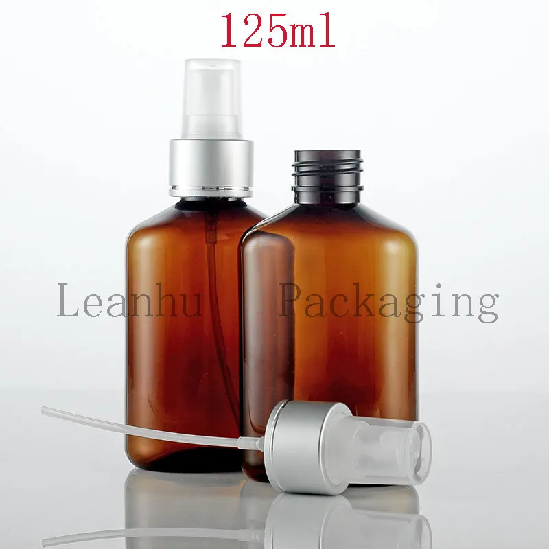 Brown Plastic Lotion Bottle With Spray Pump, 125ML Makeup Setting Spray, 36PC Empty Cosmetic Containers, Refillable Spray Bottle