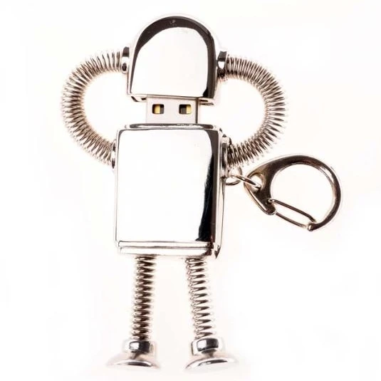 100% реальный объем Золотой металлический робот Usb 3 0 флэш накопитель/креативный