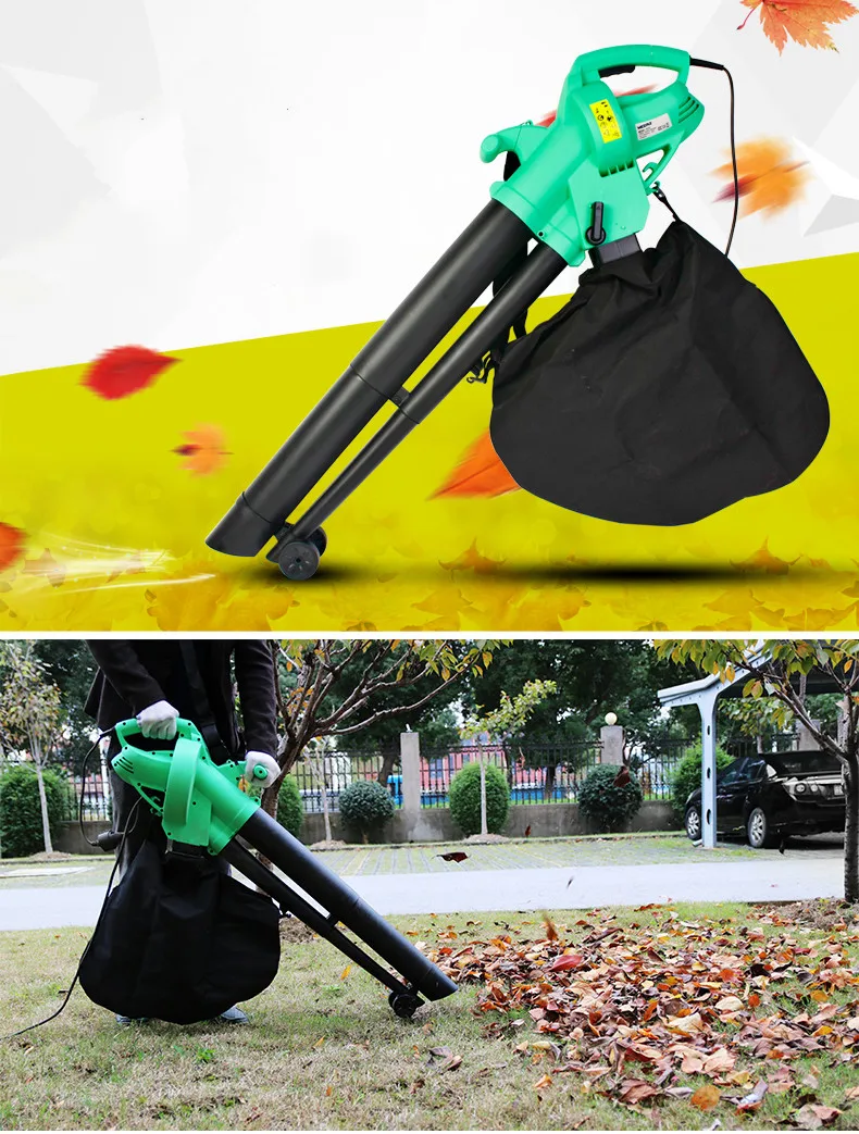 

Blow suction electromechanical motor household small blower crushing grass dust leaves and leaves dust collection