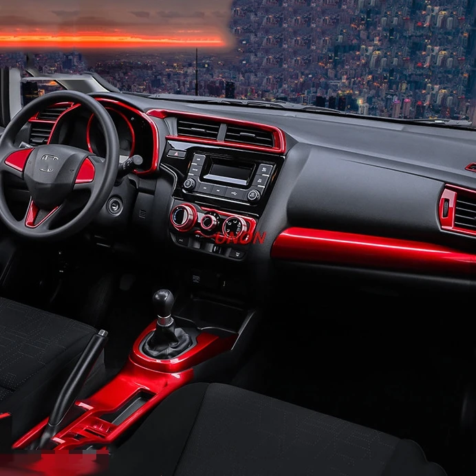 Внутренняя отделка двери автомобиля для honda Fit- 3-го поколения honda jazz полоса формовочная крышка комплект отделка