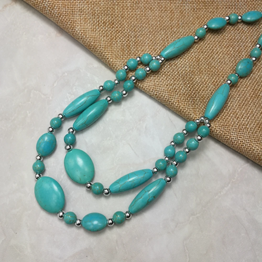 Большое длинное массивное ожерелье из полимерных бусин Лидер продаж супер