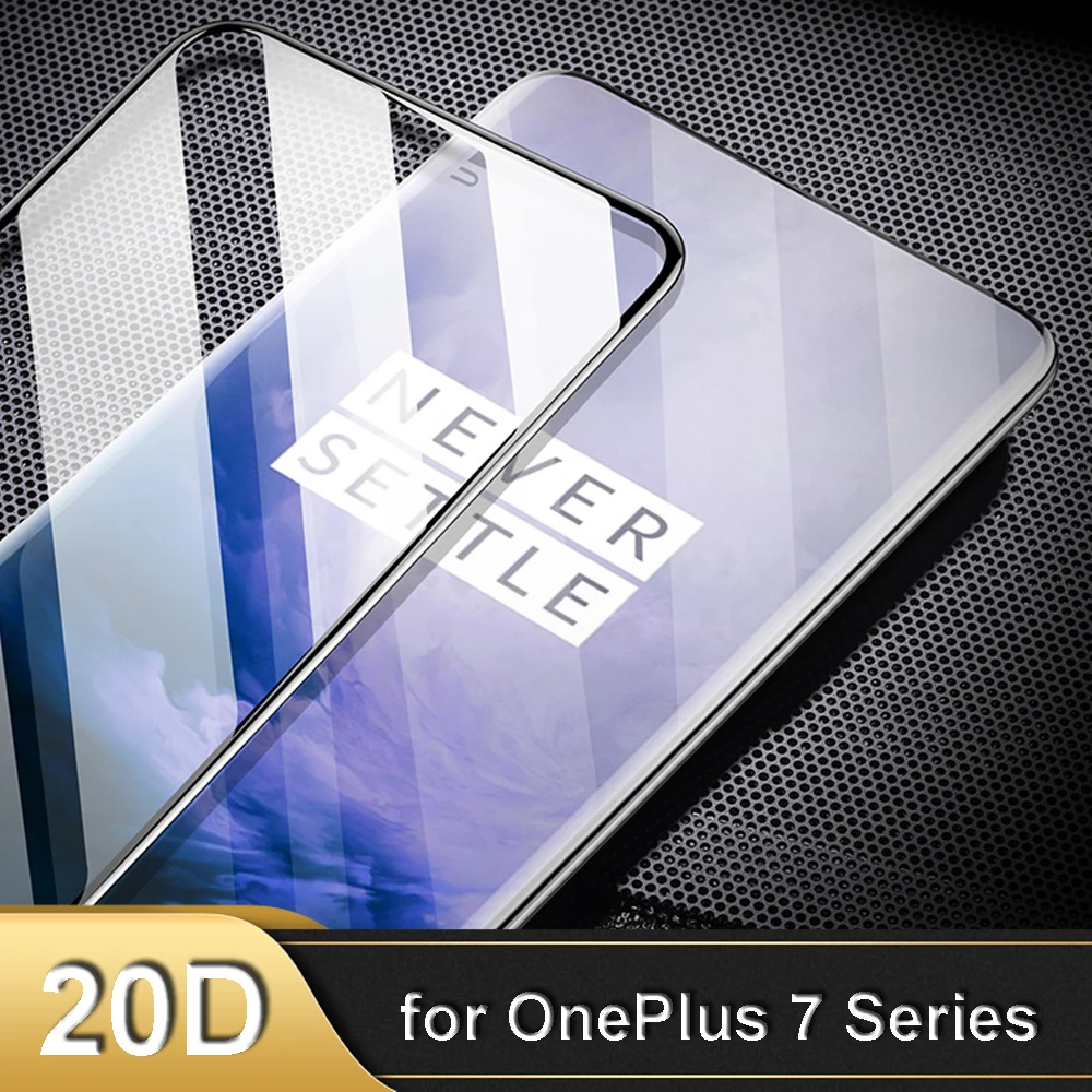 Закаленное стекло для OnePlus 7 7T One Plus защита экрана 20D Прозрачная HD Защитная