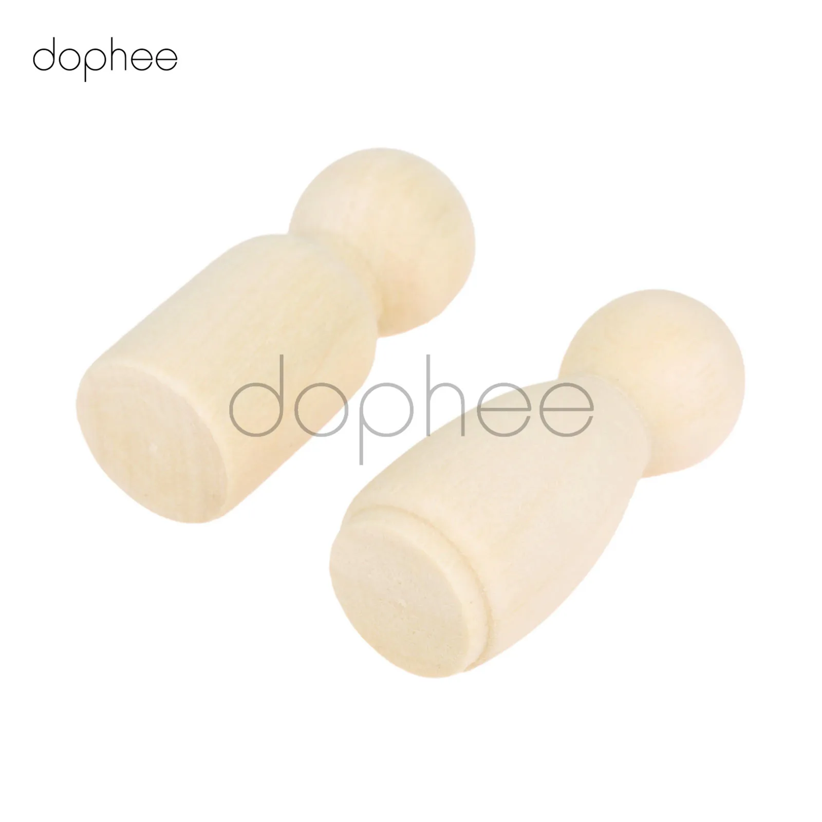 Dophee 100 шт. 35 мм мужские женские и деревянные колышки для кукол Неокрашенные