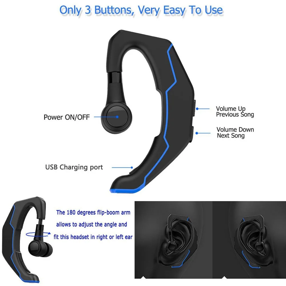 Стереонаушники беспроводная гарнитура наушники-вкладыши Bluetooth-совместимы с