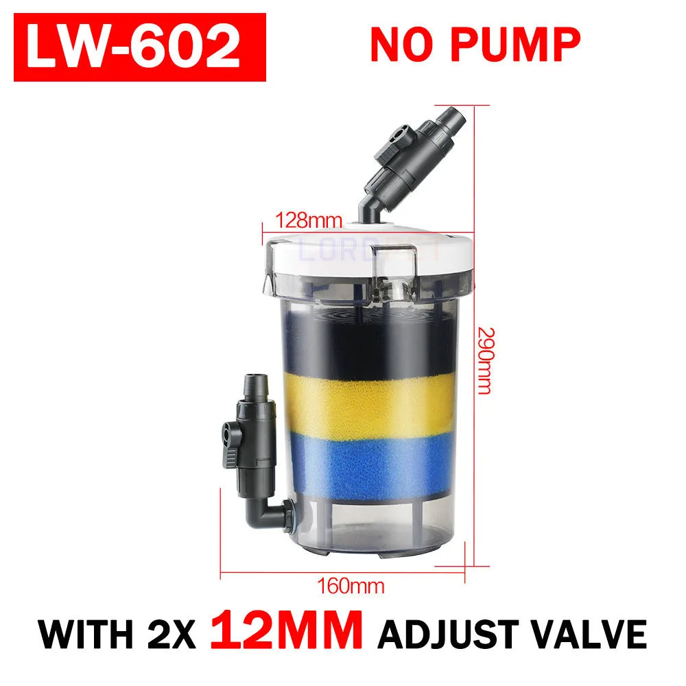 SUNSUN 6 Вт фильтр для аквариума Настольный Аквариум Внешний фильтр 400L/H 220V 110V HW-602B HW-603B HW-602 HW-603 - Цвет: lw-602 pre filter