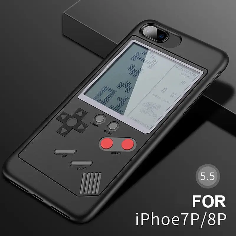 5 point 5 inch AU Ретро настоящая игровая консоль Play Gameboy Tetris чехол для телефона для iPhone 6S 7 8 Plus Чехлы для мобильных телефонов - Цвет: 5 point 5 inch