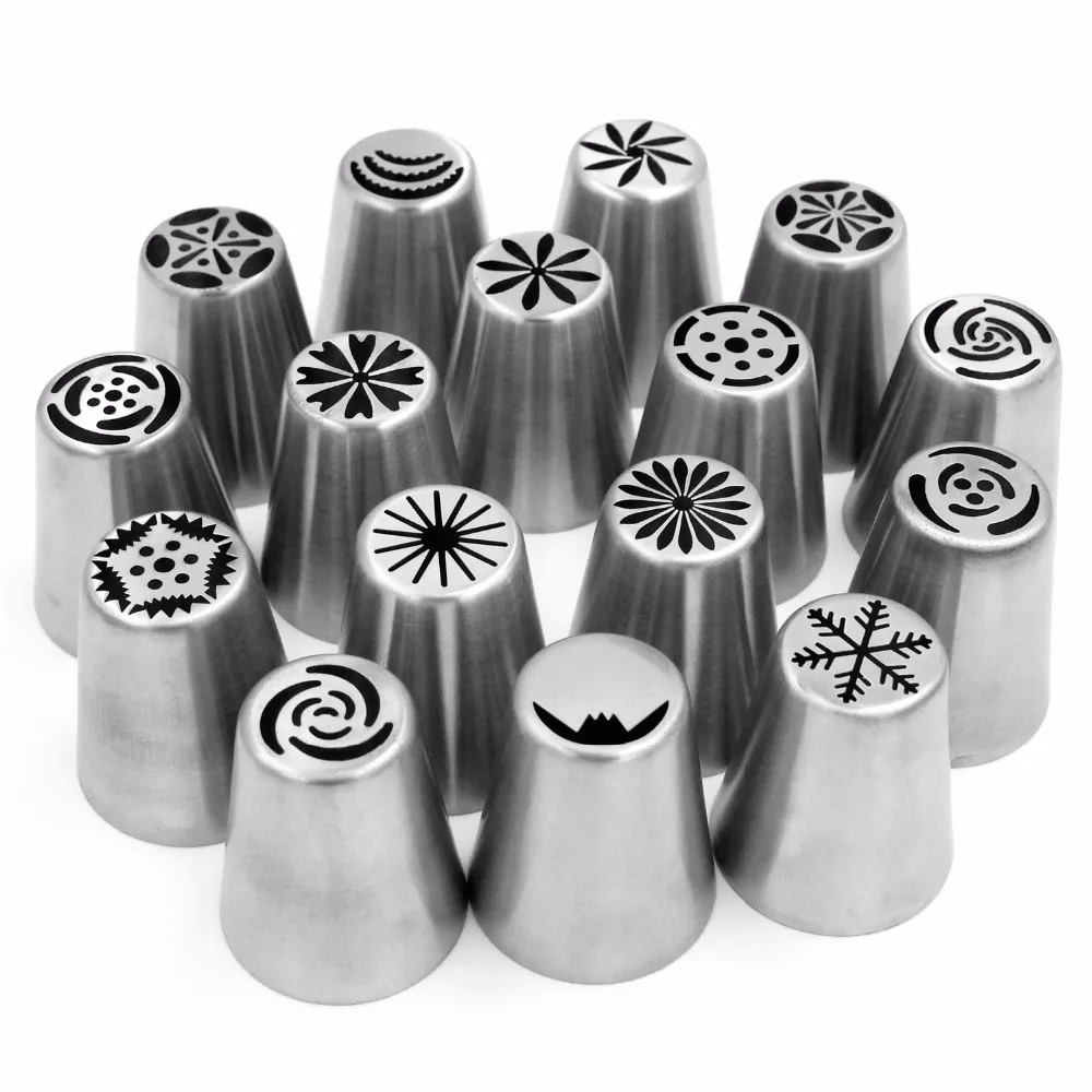 65 шт./компл. насадки для кондитерских изделий из нержавеющей стали|baking tools|nozzles