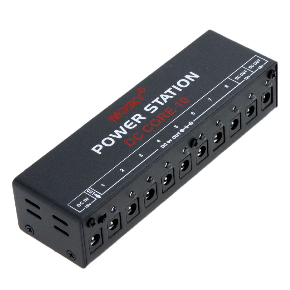MOSKY DC CORE10 Портативный мини Питание для детей в возрасте от 9V 12V 18V педаль гитары