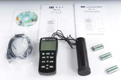 TES 137 измеритель яркости с двойным дисплеем 4 значный ЖК дисплей TES137|luminance meter|lcd