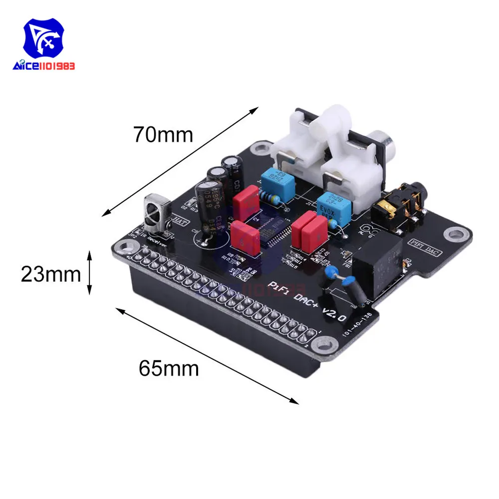 HIFI DAC аудио модуль звуковой карты PCM5122 ies интерфейс 384 кГц Светодиодный индикатор для Raspberry pi/2/3/B+ модуль Arduino