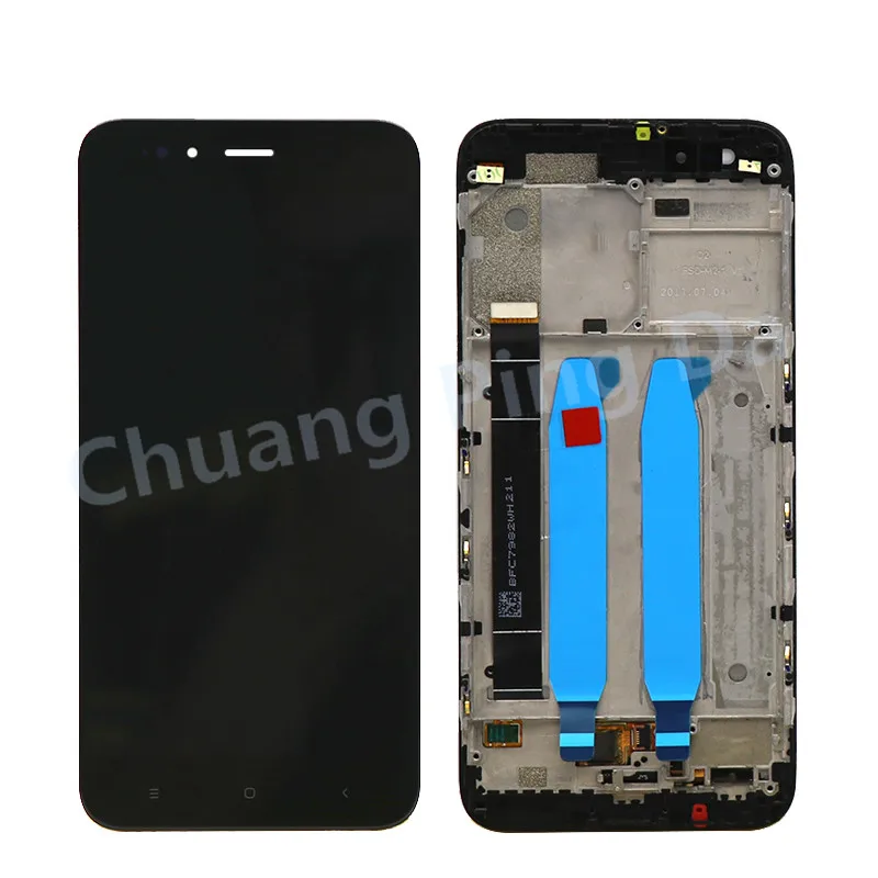 ЖК-дисплей 5 дюйма для Xiaomi Mi A1 MiA1 Mi5X 5X сенсорный экран дигитайзер с рамкой запасные