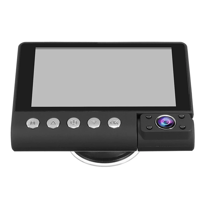 Автомобильный видеорегистратор 4 0 Full HD 1080P 3 камеры заднего вида DashCam