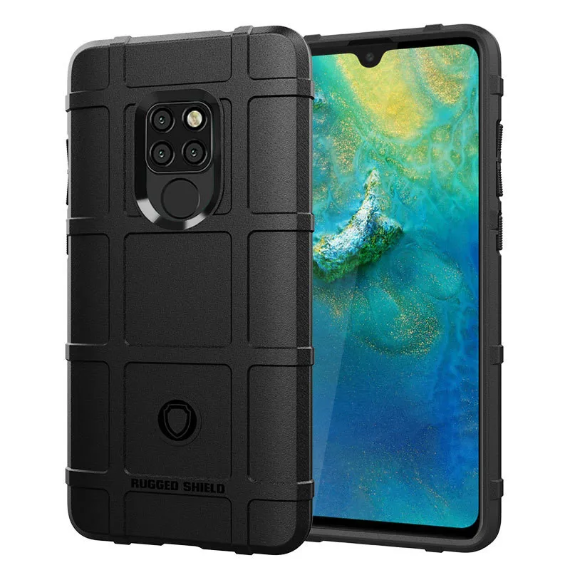 Высококачественный армейский чехол для huawei mate 20x20 X Pro Lite чехол для huawei mate 20x Honor 8x максимальный чехол Защитный зеленый синий - Цвет: Черный