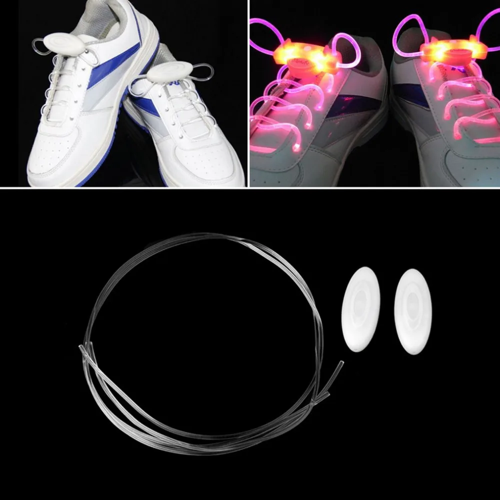 Cool LED Sport Shoe Laces Flash Light Glow Stick Strap Shoelaces Disco Party Club Flat 2018 hot selling Tie shoe | Лампы и освещение