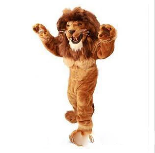 

High quality hot Lion Mascot Costume adult size brave Lion cartoon Costume Party fancy dress factory direct sale