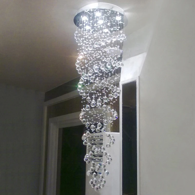 Новые современные светодиодные хрустальные люстры K9 светильники двойная