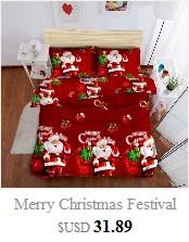 Merry Christmas Комплект постельного белья с мультяшным Санта Клаусом, подарочный набор пододеяльников с принтом, Комплект постельного белья с рисунком самолета, пододеяльник с рисунком King queen D40