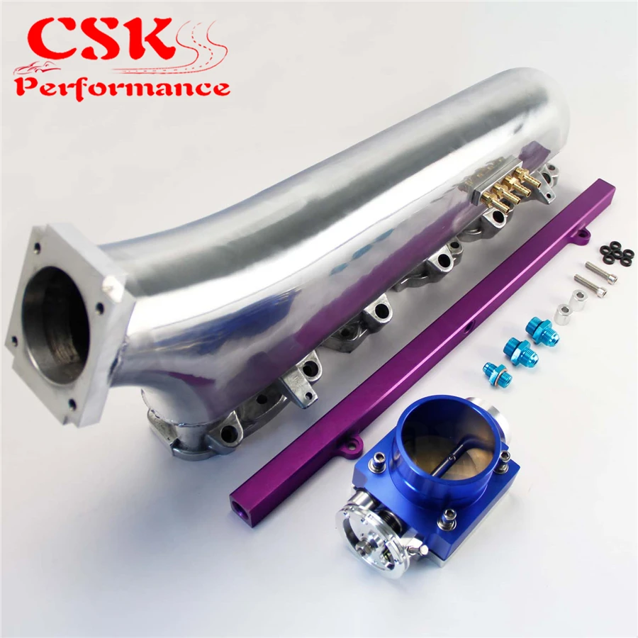 Апгрейд впускного коллектора + Топливная рейка 80 мм Универсальный Дроссельный