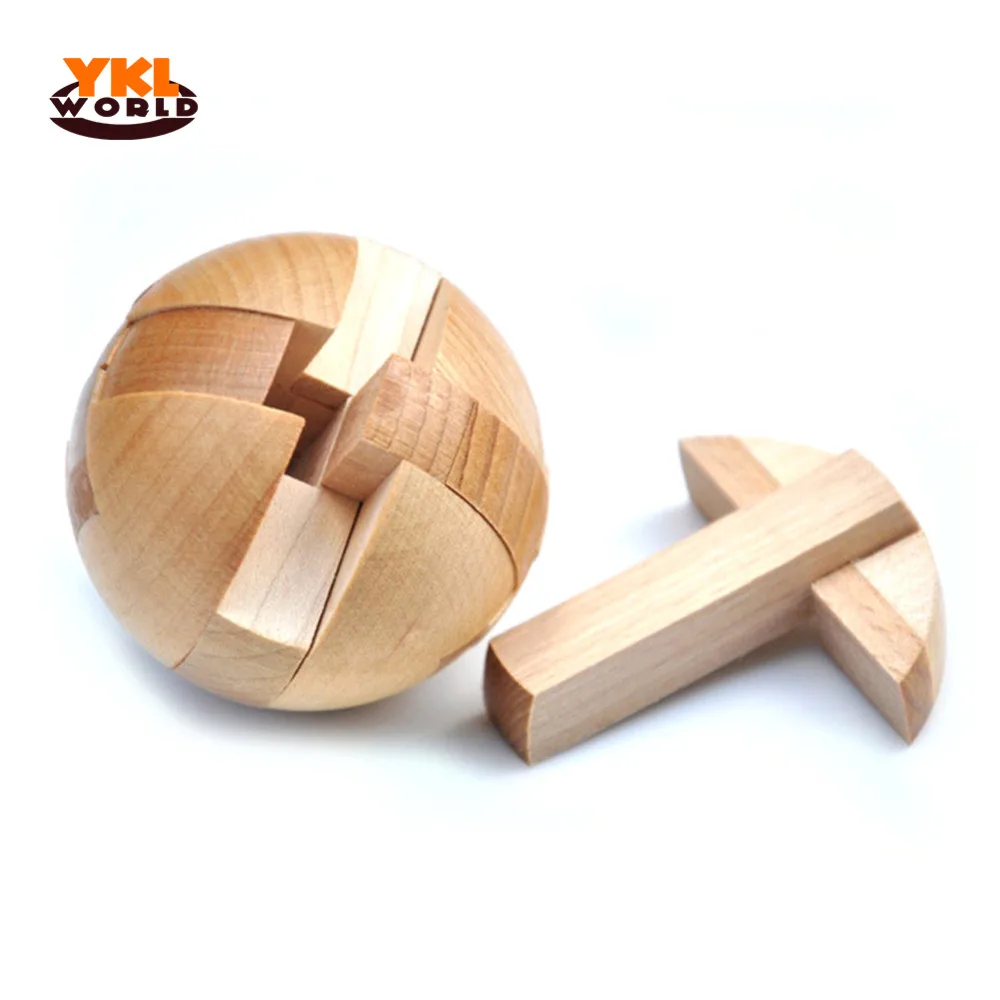 Деревянный волшебный шар головоломка Luban Lock (C5)|educational toys|children educational toyspuzzle ball |