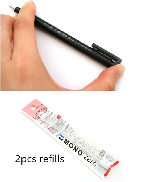 AS PIC TOMBOW MONO Zero Ultrafine Pencil Rubber Perfect Revise Details/Highlight For Manga Design круглый/квадратный носок Elastone Eraser - Цвет: AS PIC