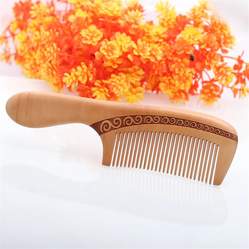 New Fashion Chinese China Wood Carved Comb Classical Pocket Men Women Hair Combs Gift Styling Tool 1PCs | Красота и здоровье