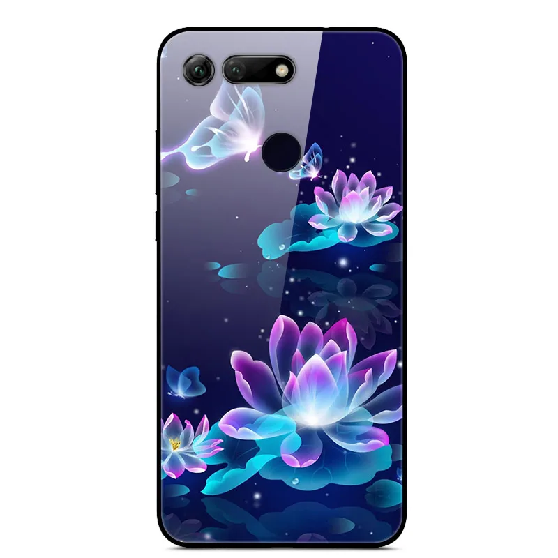 Чехол для Honor View 20, чехол для huawei Honor V20, чехол 6,4, закаленное покрытие, чехол для huawei Honor View 20, PCT-L29, View 20, V20, жесткое стекло, задняя крышка - Цвет: 24