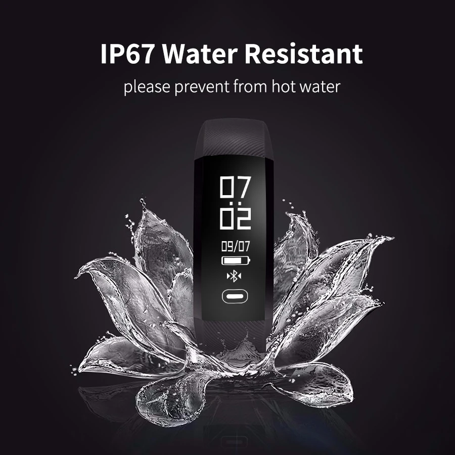 Bluetooth Smart Браслет сердечного ритма спортивные пульсометр на запястье Смарт часы