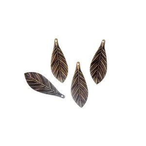 Бронзовая филигрань, 20 шт., коннекторы для обертывания листьев, металлические изделия для украшения, фурнитура для поделок, коннекторы 36x13 мм, F1810