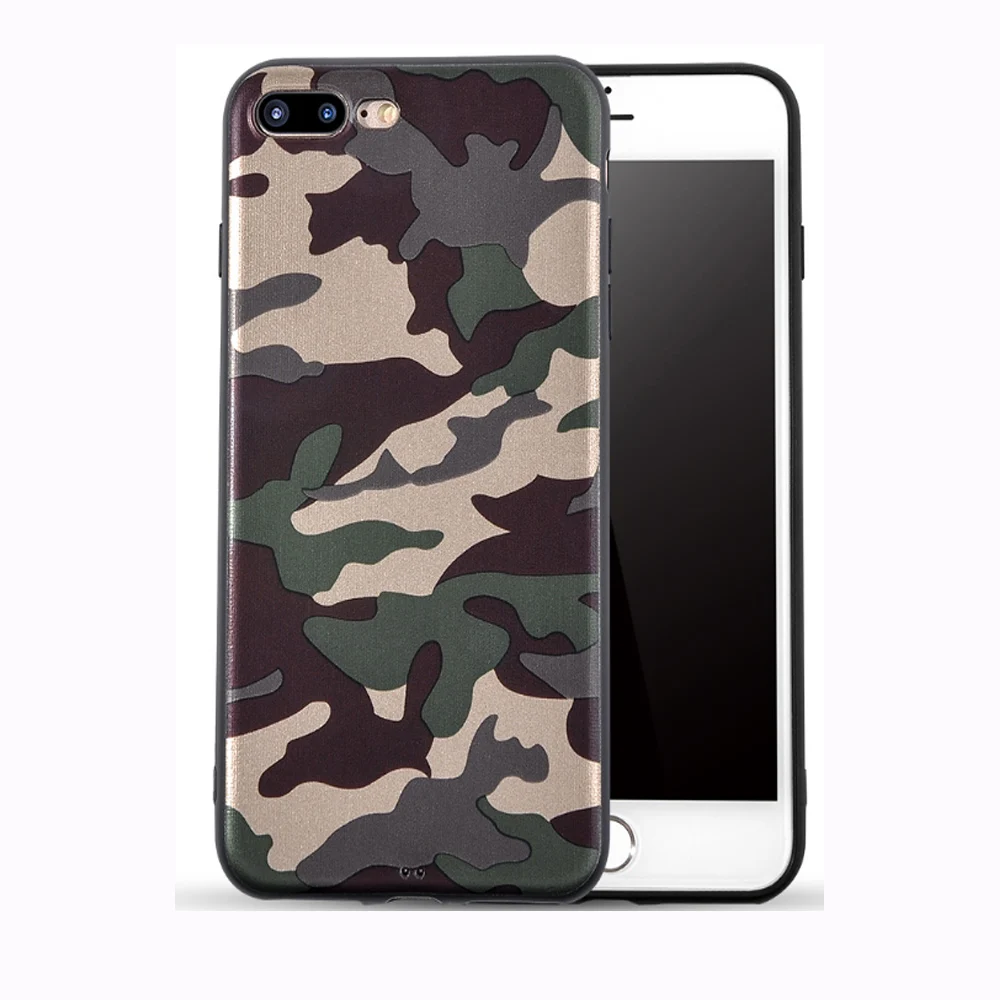 Армейский зеленый камуфляжный чехол для iPhone X 6 6S 7 8 Plus мягкие силиконовые чехлы из