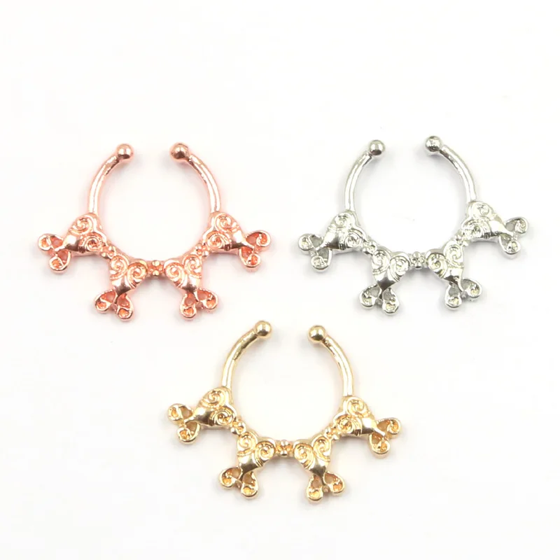 10 шт смешанные цвета новинка 2015 поддельные перегородки клип на Поддельные кольцо