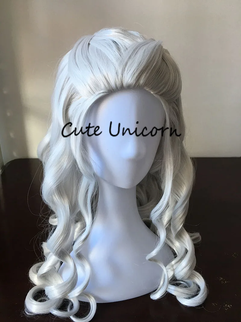 Парик из Игры престолов, серебристый/бежевый, Khaleesi daeneris Targaryen, косплей, 80 см, длинные кудрявые парики для женщин, ролевые игры, синтетические волосы