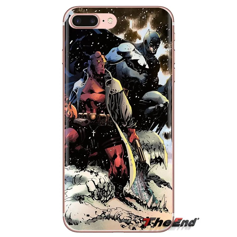 Transparent TPU Skin Case For Samsung Galaxy S3 S4 S5 Mini S6 S7 Edge S8 S9 S10 Plus Note 3 4 5 8 9 cool american Comics hellboy |