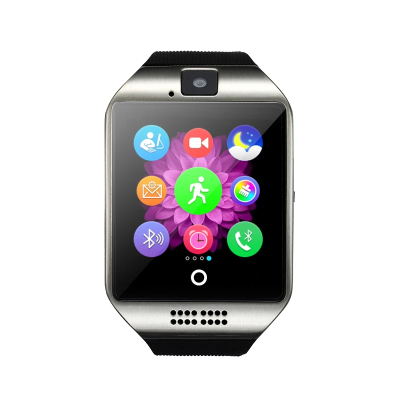 2018 MTK6261 Smart Watch Q18 with Sim&ampTF Card Slot Push Message Camera Bluetooth Connectivity Android Phone better than DZ09 A1 |