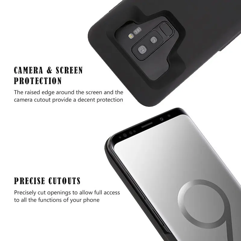 Для samsung Galaxy S9 S8 A8 Plus 7000 мАч Внешний аккумулятор зарядное устройство ультра тонкий