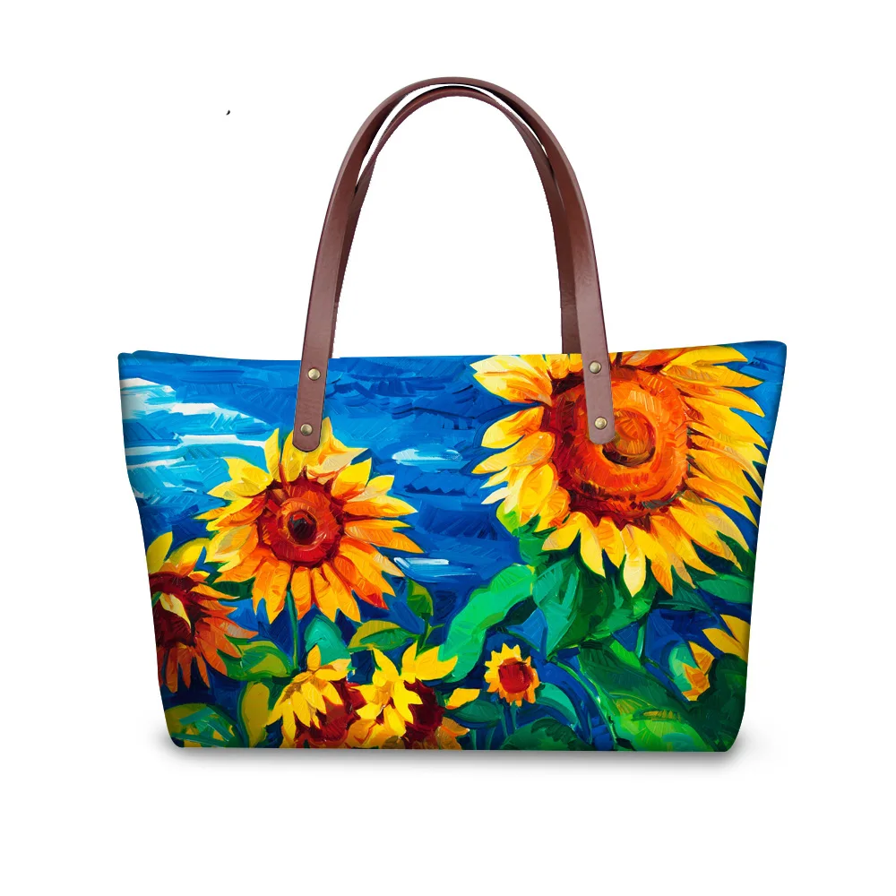 

Женская сумка с объемными цветами, женская сумка через плечо, большая дорожная сумка-тоут с верхней ручкой для девушек, 2017