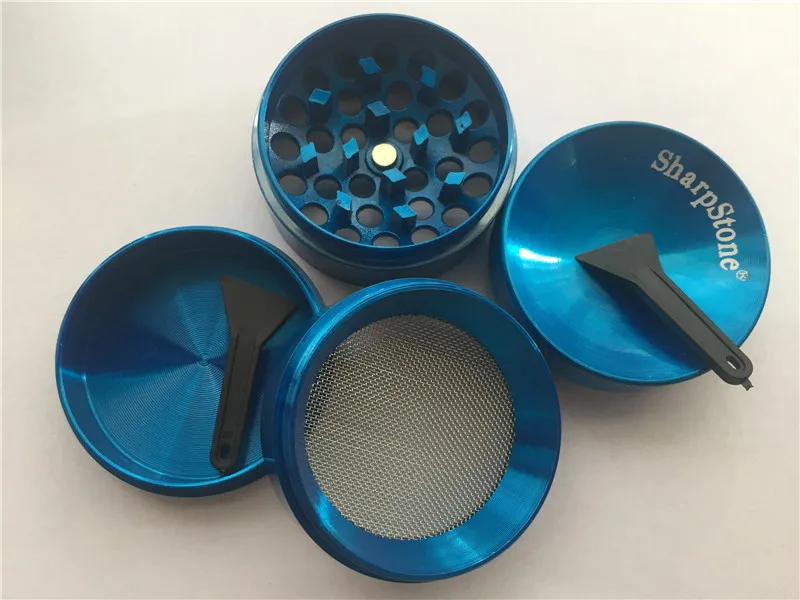 Многофункциональный 4 шт. 40 мм цинковый сплав CNC Металл SharpStone дробилка для травы