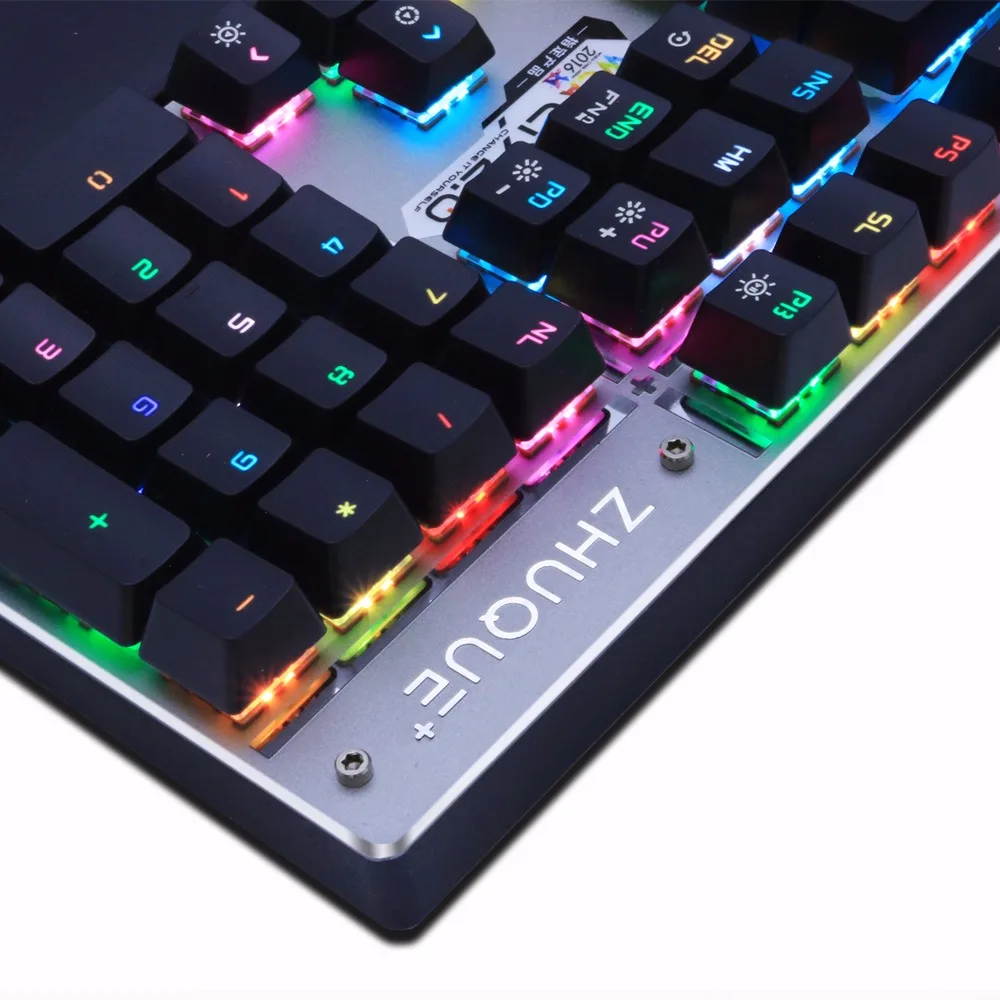Механическая игровая клавиатура оптической связи коммутатора RGB подсветкой anti