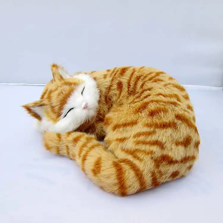 

Simulation cat polyethylene&furs cat model funny gift about 23cmx18cmx8cm