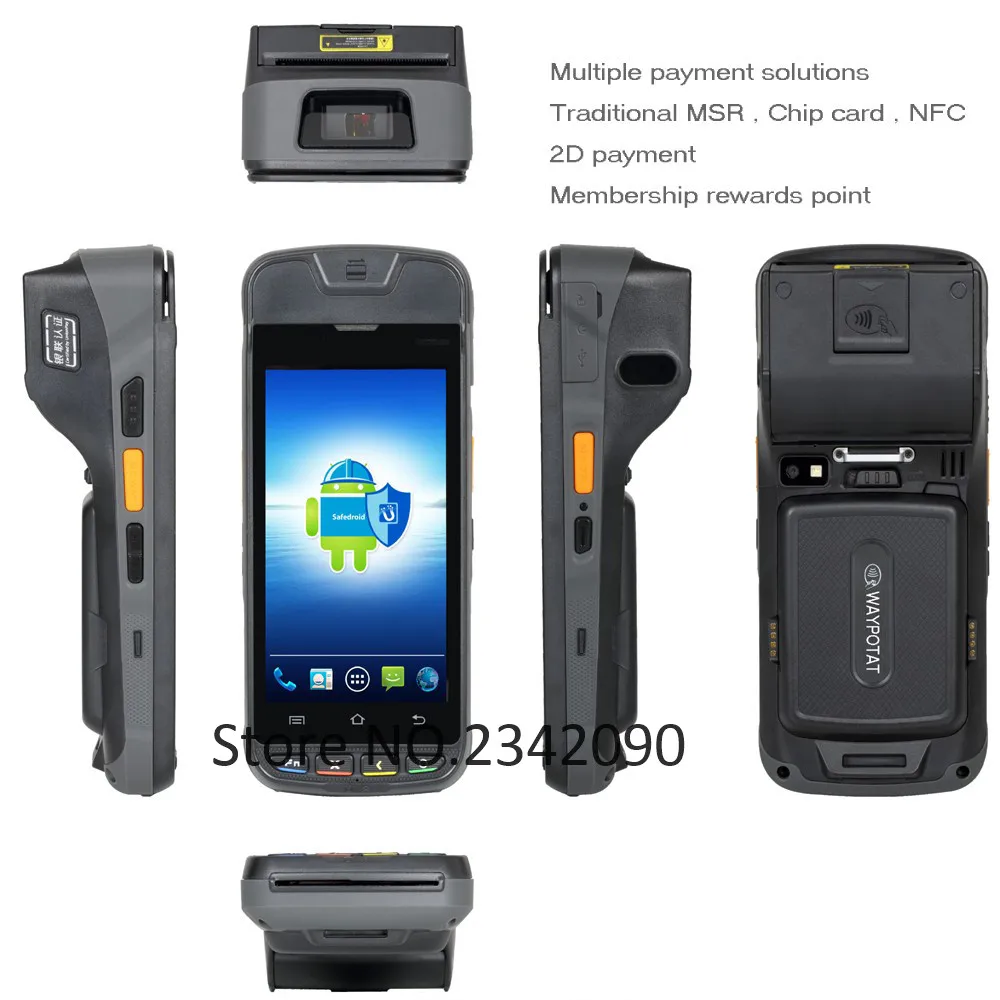 I9000S Портативный Мобильный POS-терминал с 5 ''большим экраном 1D 2D сканер