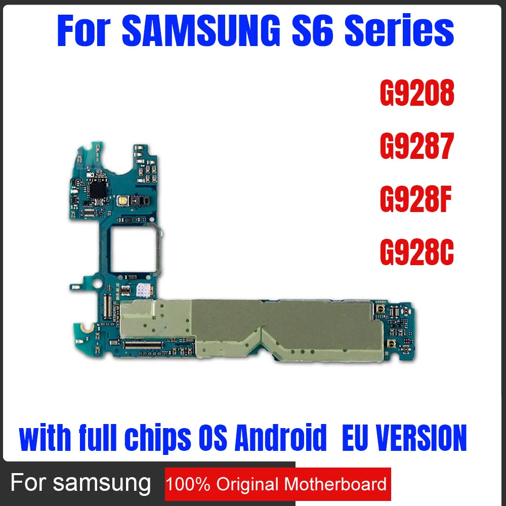 Оригинальная разблокированная материнская плата для Galaxy S6 G9208 G9287 G928C G928G G928I, 32 ГБ, материнская плата для samsung Galaxy S6 edge G928F