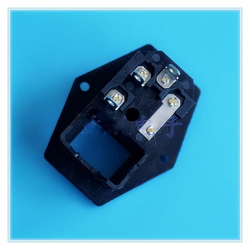 100 шт./лот выключатель питания переменного тока с лампой триадная Сетевая розетка