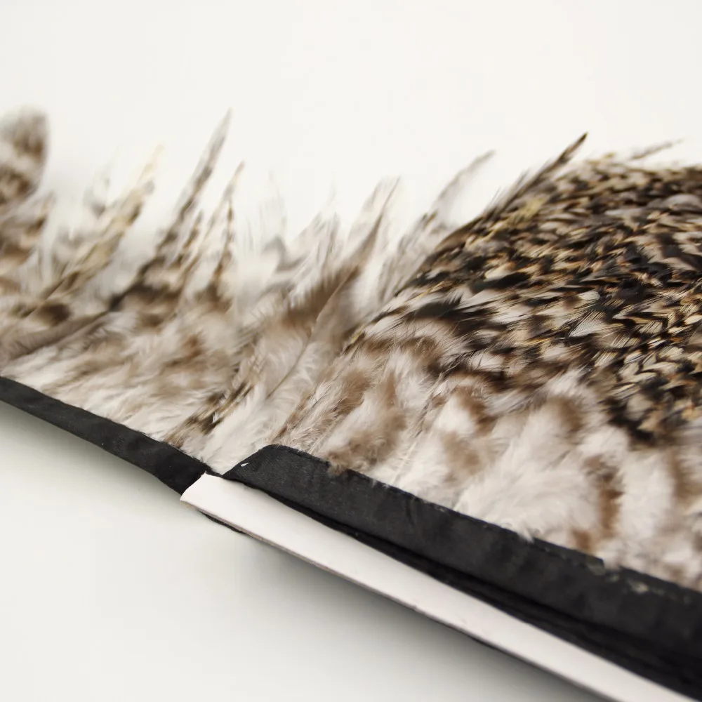 Природа Цвет 1 м 8-13 см природа седло для петуха перо планки ленты с бахромой