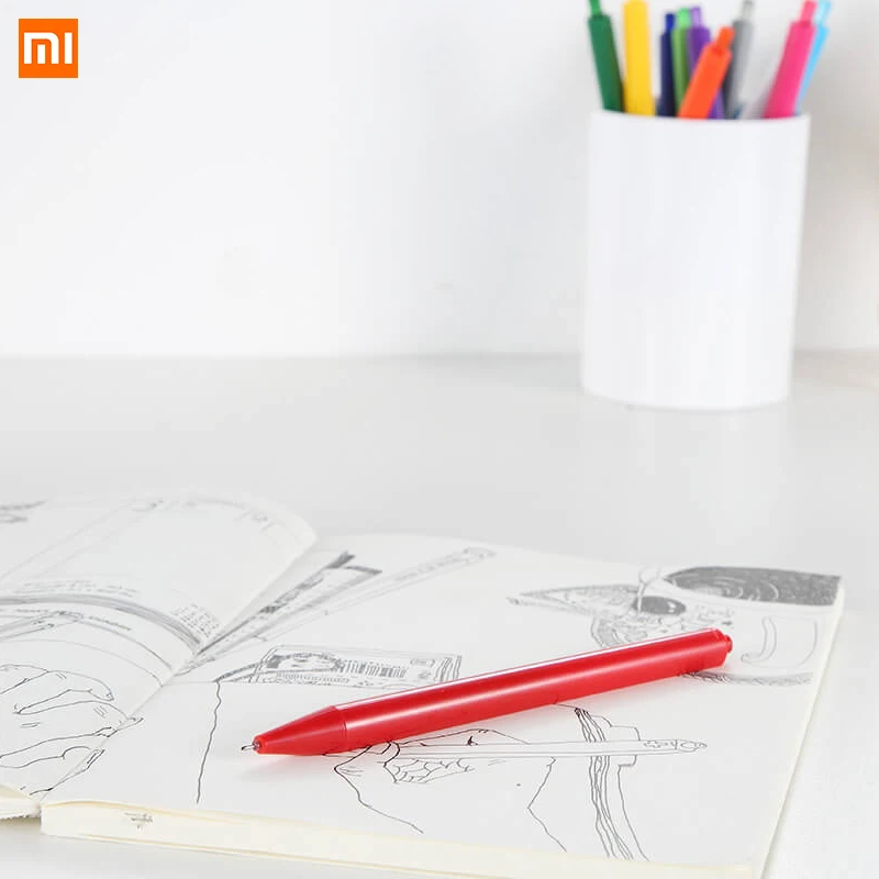 12 шт./лот Xiaomi радикальные гелевые ручки для школы Официальный знак рулон рулонные