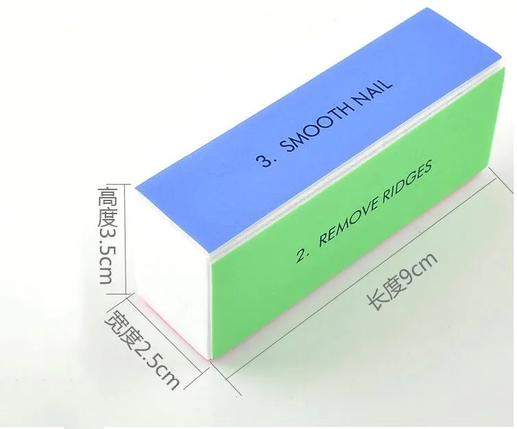 Мини пилка для ногтей 4 шт. пилки дизайна шлифовальных блоков способа полировки