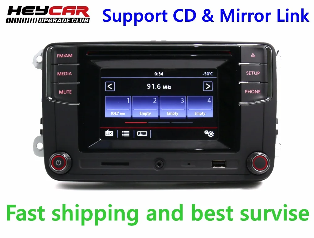 Подержанный автомобиль Bluetooth Радио высокая версия MIB RCD510 RCN210 RCD330 RCD330G для Golf 5 6 Jetta CC Tiguan Passat 6RD 035 187 6RD035187