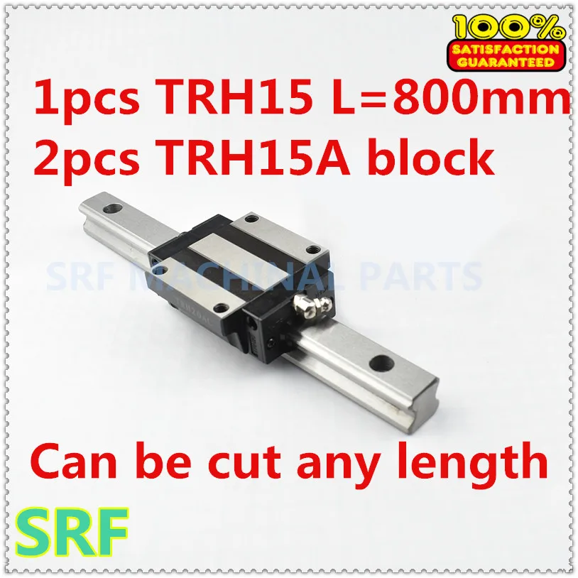 1 шт. 15 мм ширина линейный направляющий рельс TRH15 800 + 2 TRH15A фланец Направляющий Блок