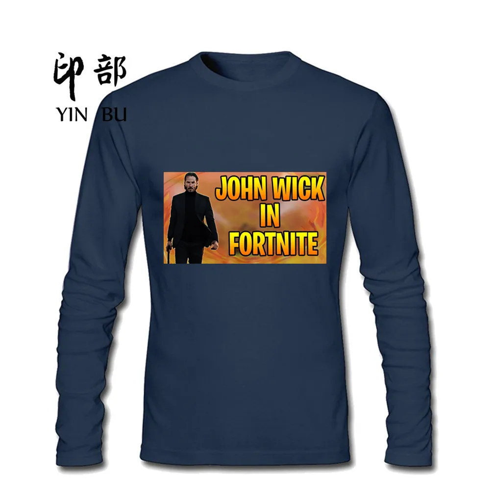 Джон фитиль в fortnite футболка 2018 Camisetas Masculina мужской натуральный Хлопковые